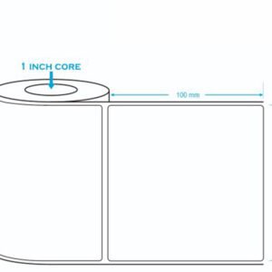 Direct Thermal Label 100x100mm 1 up (600 Labels)