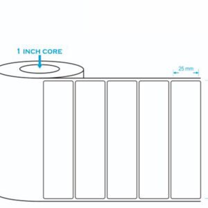 Direct Thermal Label 100x25mm 1 up (2000 Labels)