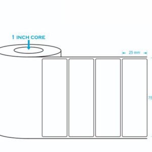 Direct Thermal 75x25mm Box (Labels 48000)